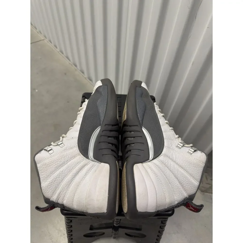 Nike Air Jordan 12 White Grey Dark 2019 Size 10.5 Men's - 130690-160